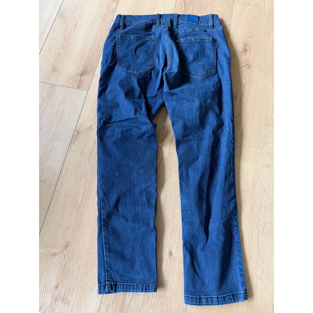 Mugsy Jeans Studio Blues Slim Straight Dark Wash Denim Pants size 33x30 - Picture 7 of 9